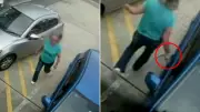 Woman Caught on CCTV Keying Car with Air Pump at Sydney Servo