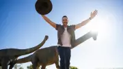 World-leading palaeontologist Dr Dean Lomax arrives in Queensland for Dinosaur Week