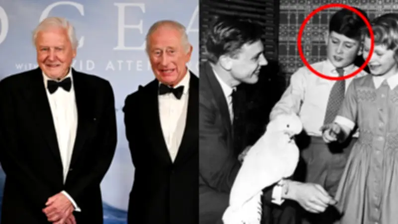 1958 Photo of Attenborough and Young King Charles Stuns Internet