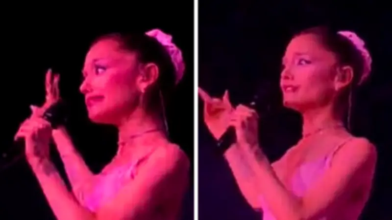 Ariana Grande Mocks Failed Marriage with Cheeky Gesture on Tour