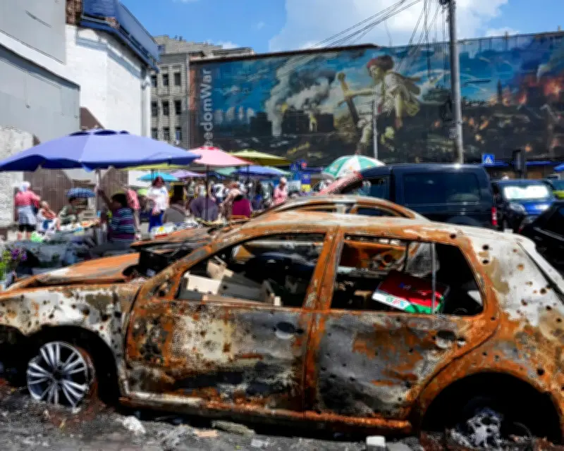 Ballistic missile attack on Kyiv forces residents into shelters