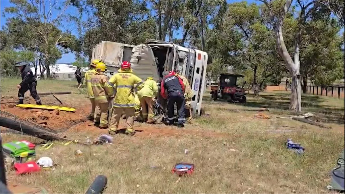 Driver Seriously Injured in Rubbish Truck Rollover on Notorious Perth Road