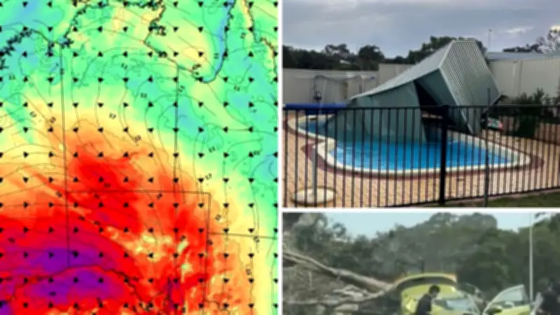Brutal 100km/h Winds to Sweep SA, Victoria as Rare System Moves East