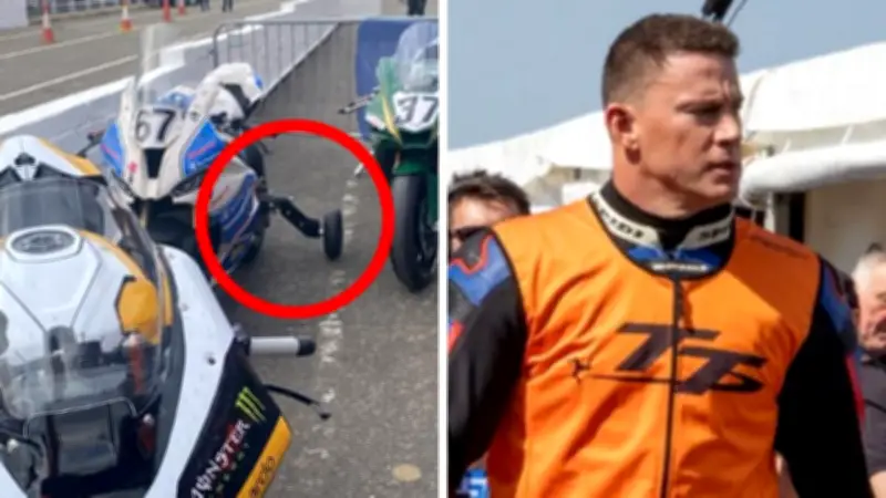 Channing Tatum mocked over 'training wheels' on Isle of Man TT bike
