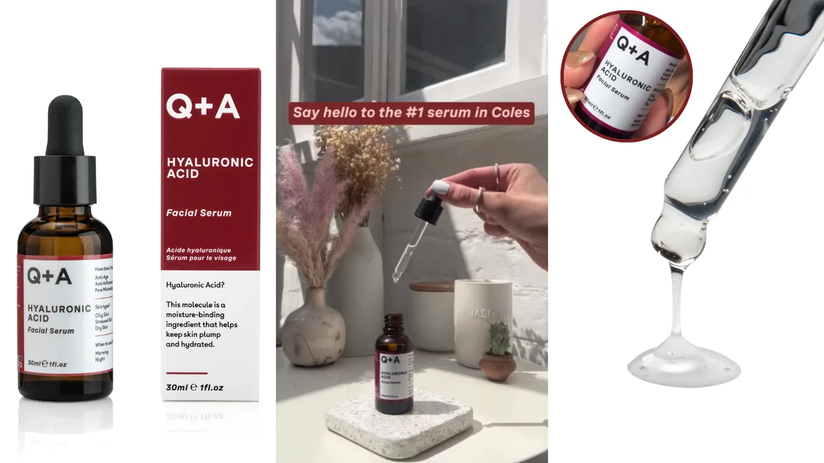 Q+A Hyaluronic Acid Serum Selling One Every Three Minutes at Coles