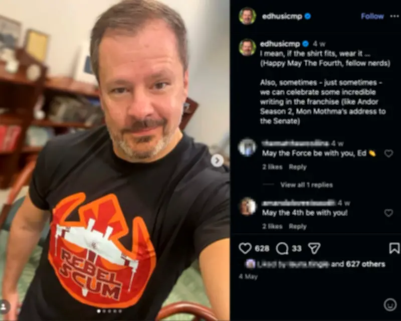 Ed Husic Embraces Rebel Status in Star Wars Day Instagram Post