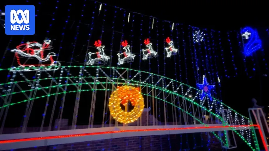 WA couple's 420,000-light Christmas display raises funds for cystic fibrosis