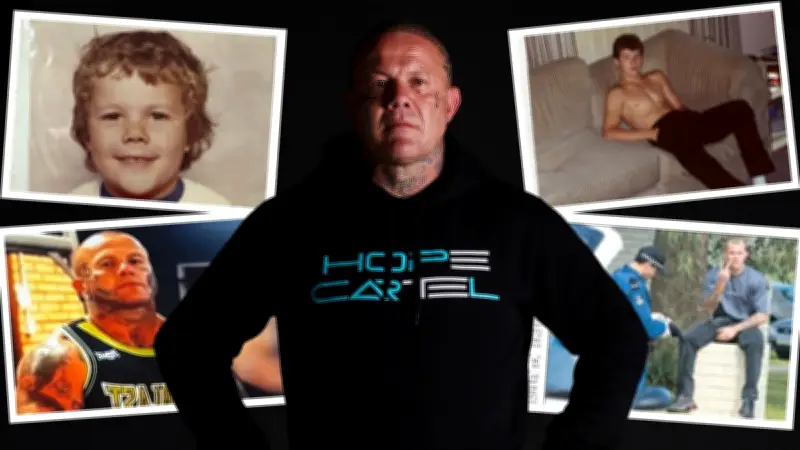 Exiled bikie Les Grantham reveals child sex abuse, meth addiction behind violent life
