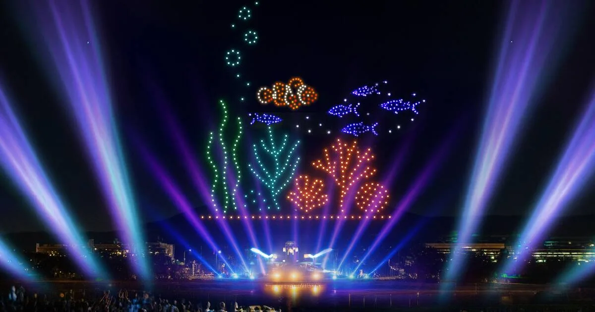Free Drone Skyshow Returns To Canberra For Australia Day