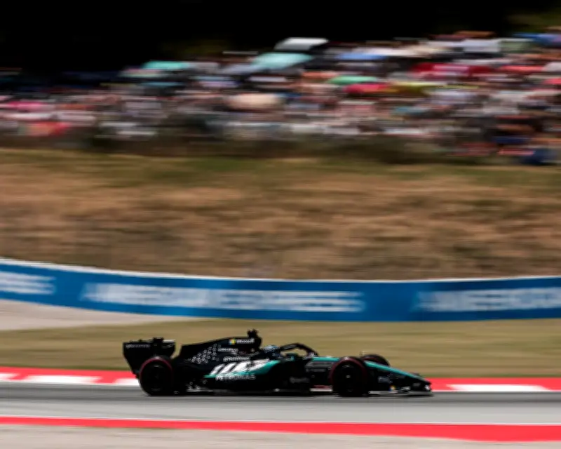 George Russell Takes Pole at Barcelona-Catalunya GP, Hamilton Second