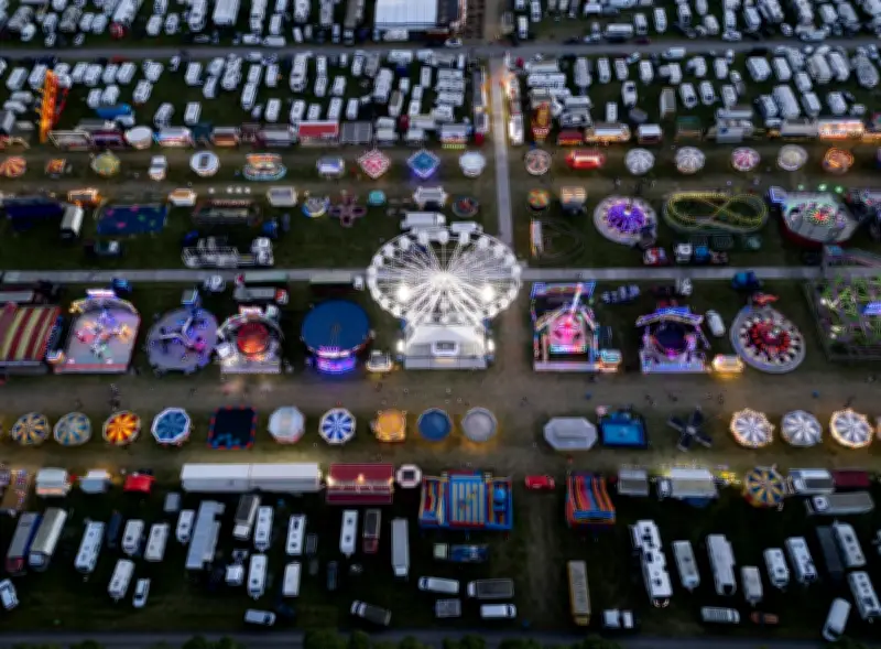Hopping Travelling Funfair Brings Joy to Newcastle in Pictures