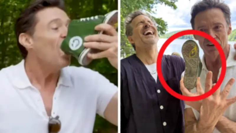 Hugh Jackman's Shoey Stunt With Ryan Reynolds Called 'Un-Australian'