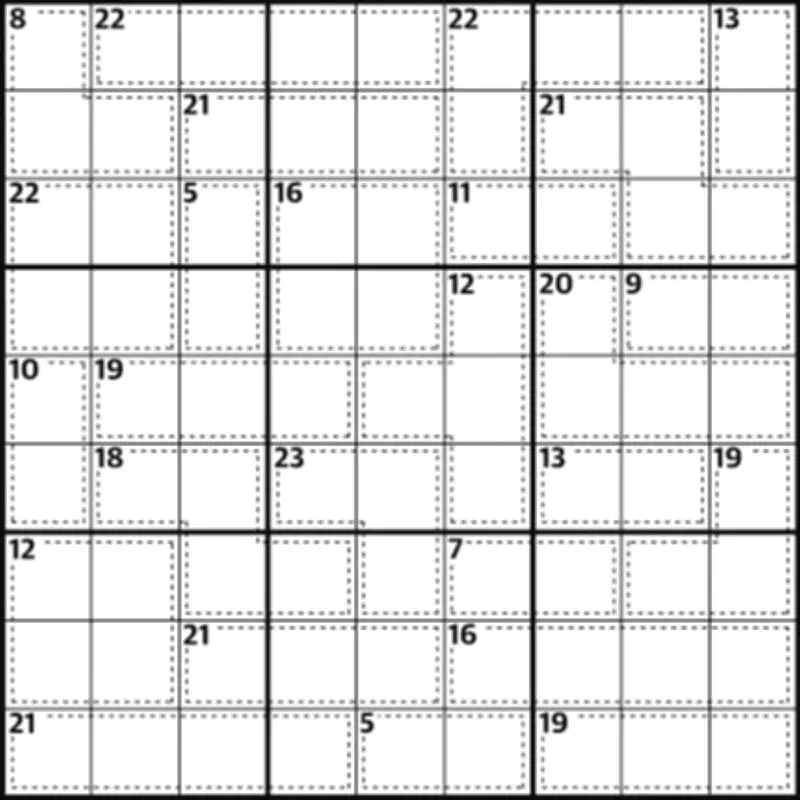 Killer Sudoku 1027: Complete the Grid with Numbers 1-9