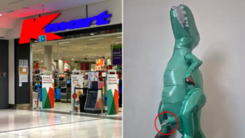 Kmart Shoppers Amused by X-Rated Detail on Dinosaur Balloon