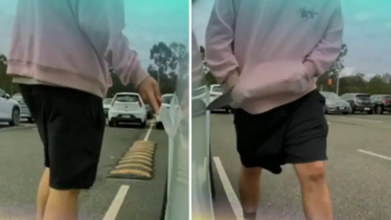 Knife-Wielding Man Slashes Tesla at Brisbane Park-and-Ride, Mother Terrified