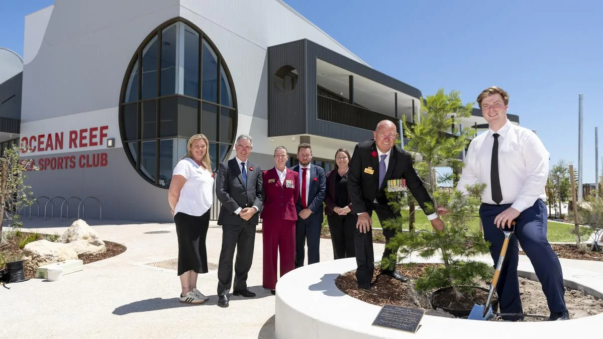 Lone Pine Planted At Ocean Reef Marina As Memorial