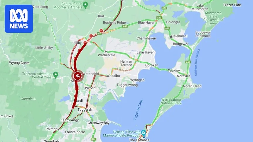 M1 Pacific Motorway Reopens After Four-Vehicle Crash at Wyong