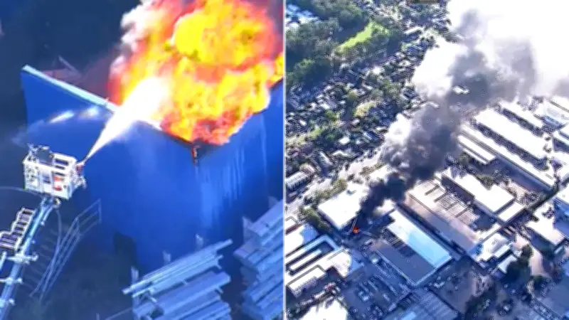 Major Fire Tears Through Storage Facility in Sydney's Southwest