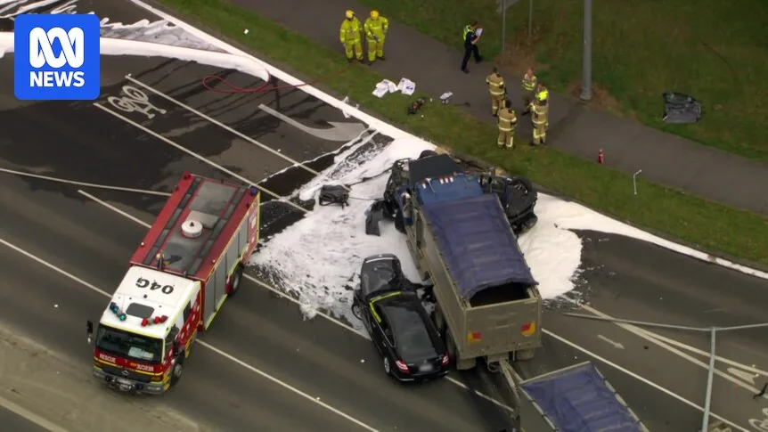 Man Dies In Crash With Roadworks Truck In Melbourne