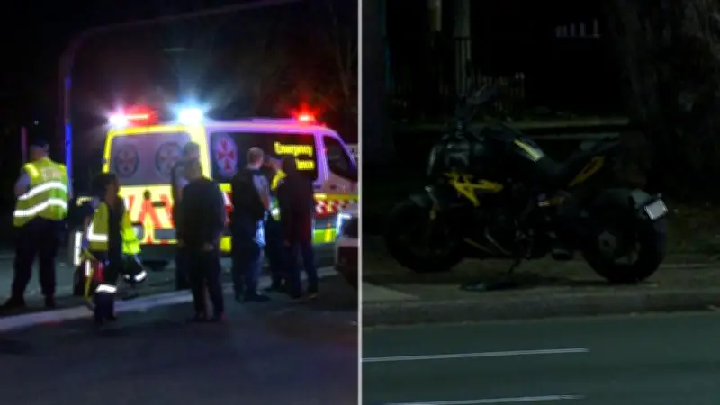 Manhunt After Hit-and-Run Crash Leaves Motorcyclist Injured in Sydney