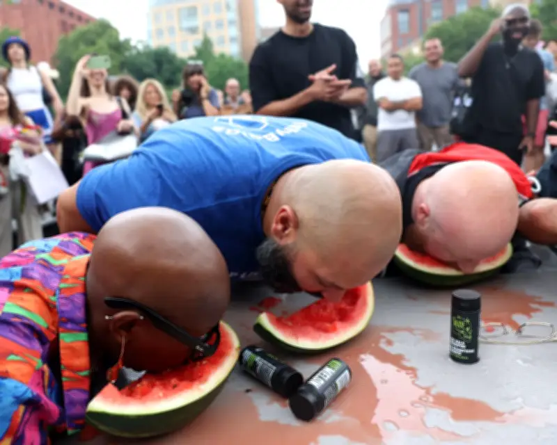Melon Eating Contest and Naked Bike Ride: Weekend Photos