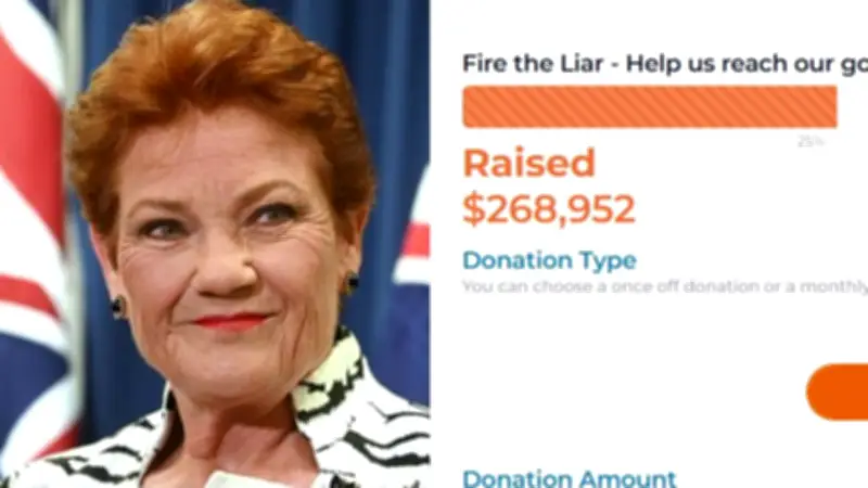 One Nation raises $250k in bizarre 'Fire the Liar' campaign targeting Albanese