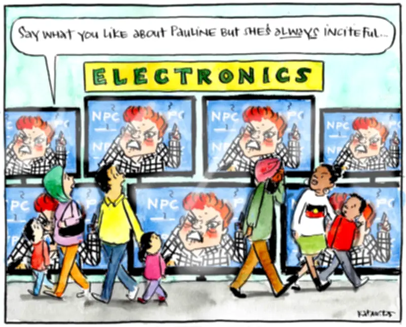 Pauline Hanson's Press Club Speech Mocks Multicultural Australia