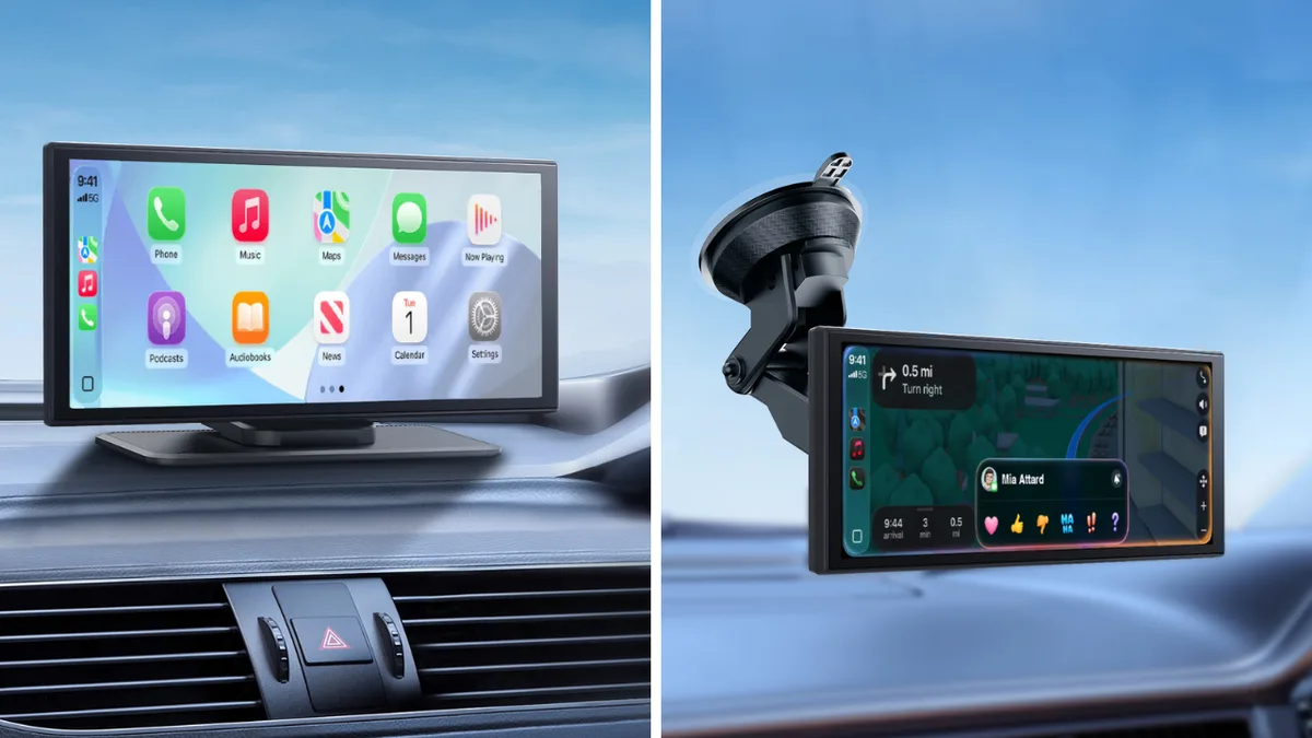 Portable CarPlay Screen Offers Affordable Upgrade Without Installation