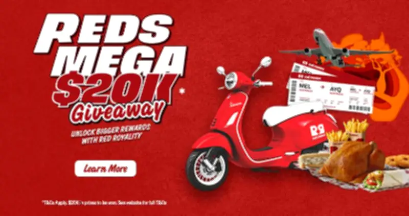 Red Rooster Launches Reds Mega $20k Giveaway for Christmas in July