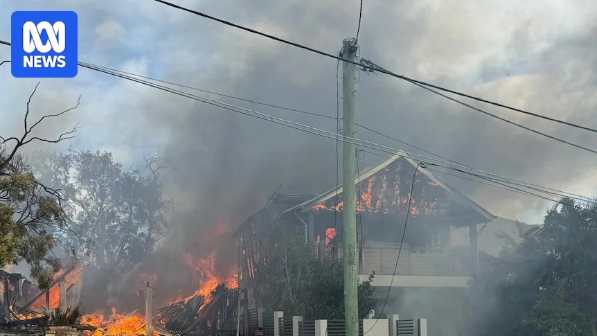 Fuel Spill Blamed for Brisbane House Fire That Destroyed Three Homes