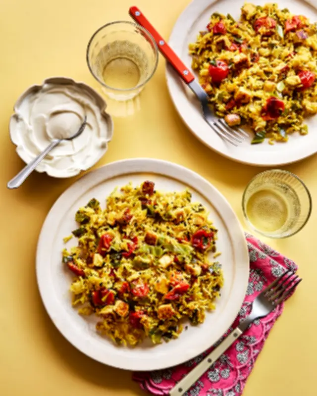 Rukmini Iyer's One-Pot Spiced Paneer Fried Rice Recipe