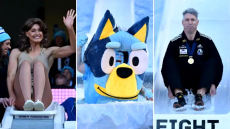 Sam Mac Nearly Drowns in Bluey Costume at Big Freeze 12