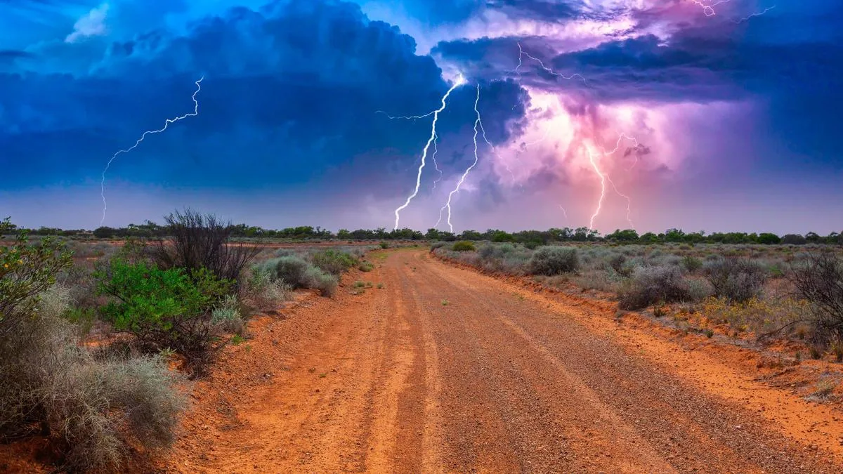 Severe Thunderstorm Warning Issued for Parts of Western Australia