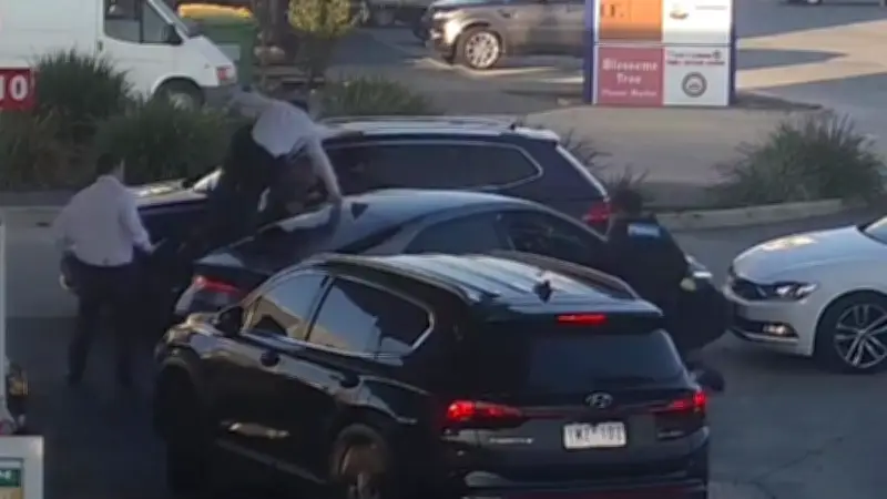 Six charged after dramatic petrol station arrest ends Melbourne crime spree
