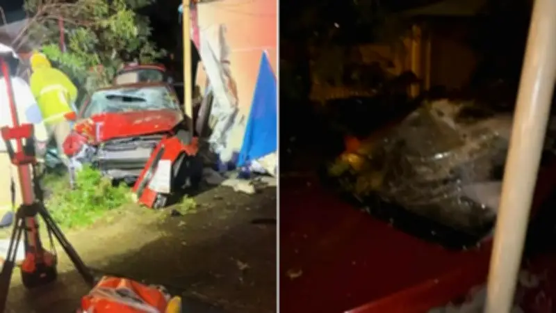 Teen Girls Lucky to Be Alive After Stolen Car Crashes Into Queensland Home