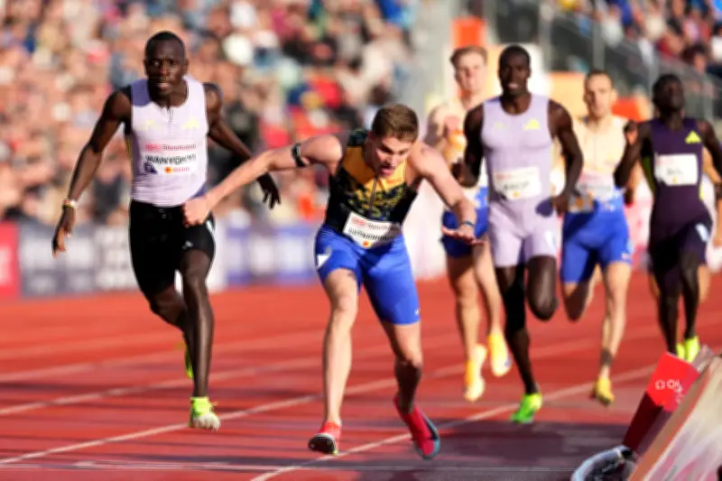 Teen Lutkenhaus stuns Olympic champion Wanyonyi in Oslo 800m thriller