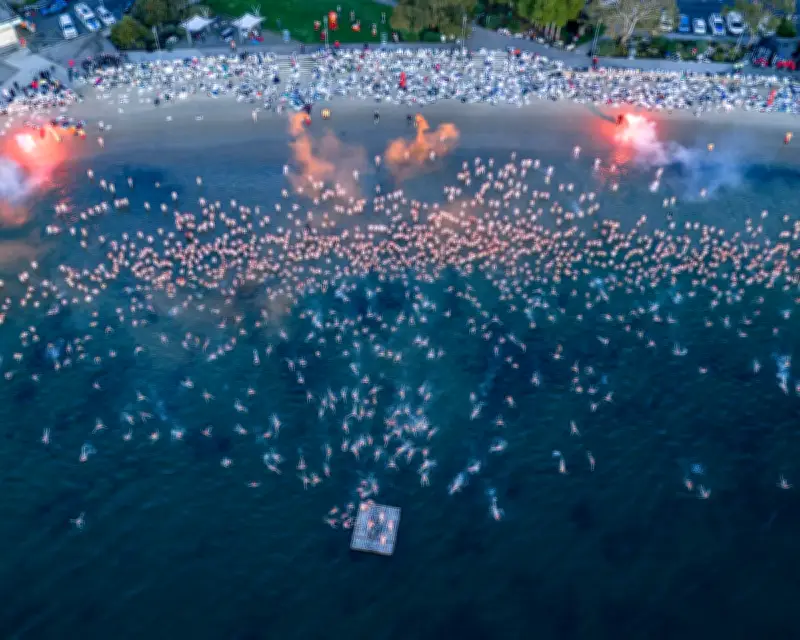 Thousands Brave Freezing Temps for Dark Mofo Nude Solstice Swim in Hobart