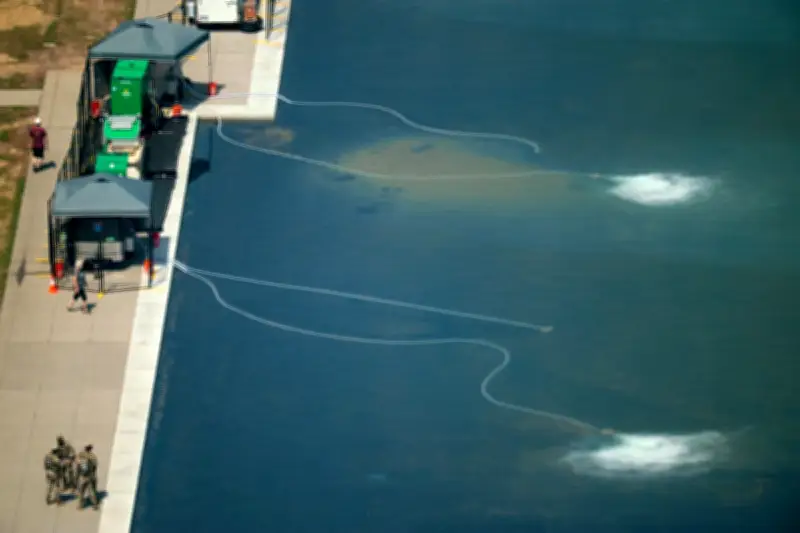 Trump’s National Mall Reflecting Pool Repairs for July 4
