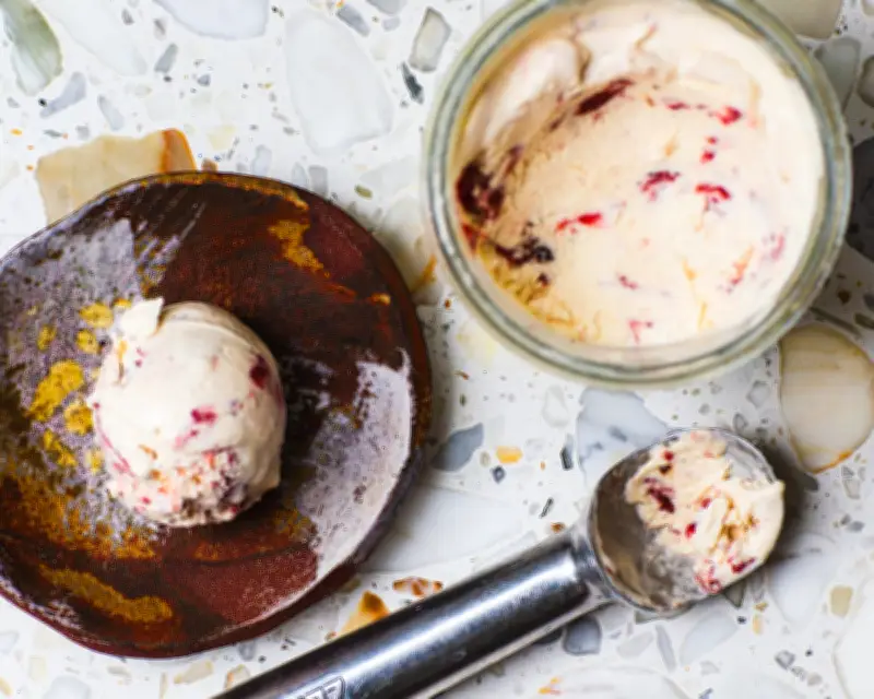 Turn Under or Over Ripe Strawberries Into Brilliant No Churn Ice Cream