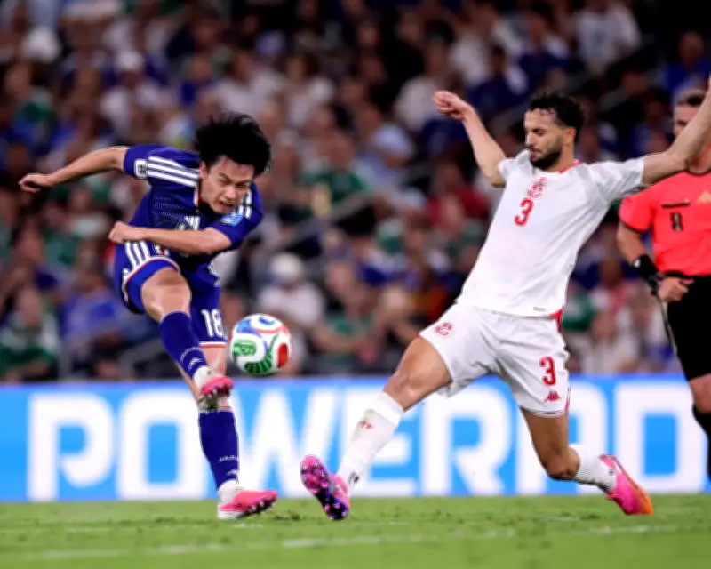 Ueda double leads Japan to historic 4-0 win over Tunisia in 1,000th World Cup match