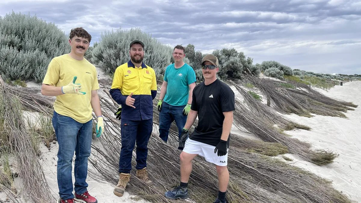 US Navy Submariners Aid Cockburn Coastline Erosion Control