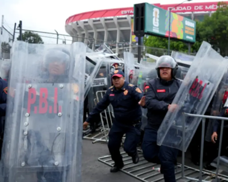 Violence Outside Azteca Stadium Mars World Cup Opener