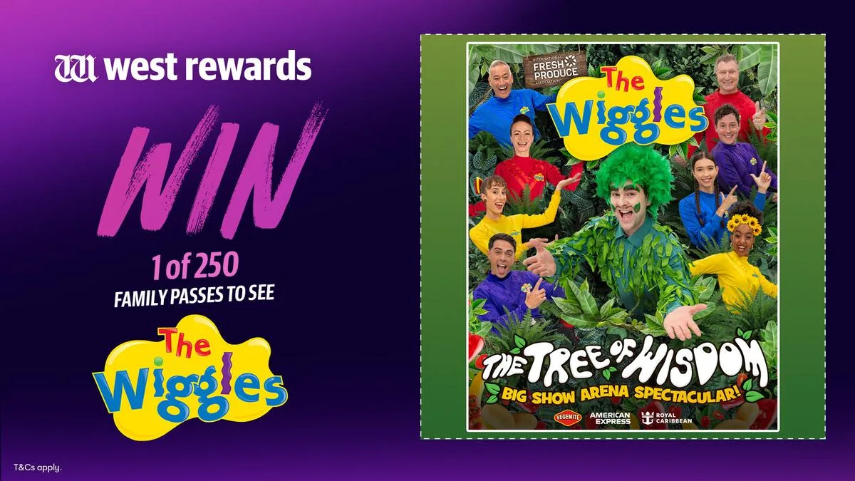 Win 1 of 250 Family Passes to See The Wiggles in Perth