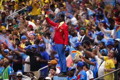 DRC Superfan 'Lumumba Vea' Stuns World Cup Fans as Living Statue