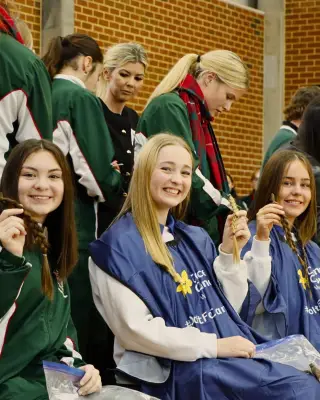 Mercedes College students and staff raise over $50k by cutting hair for cancer
