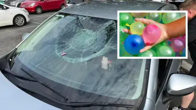Perth Mother and Son Escape Injury After Water Balloon Smashes Windscreen