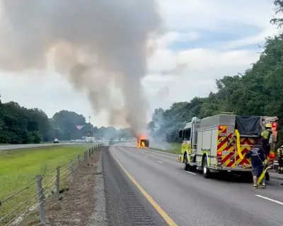 Truck Carrying Fireworks Explodes on Tennessee Highway, No Injuries