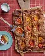 Apricot Traybake with Sugar Crust: Helen Goh's Easy Recipe