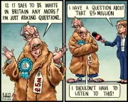 Ben Jennings cartoon on Nigel Farage's response to Henry Nowak
