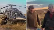 Billionaire rescues father and son stranded in SA outback floodwaters
